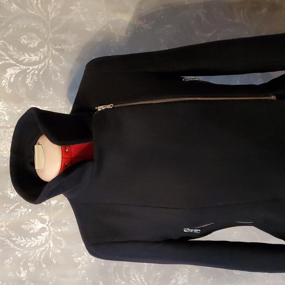 ZARA WOMAN black coat - Picture 3 of 11